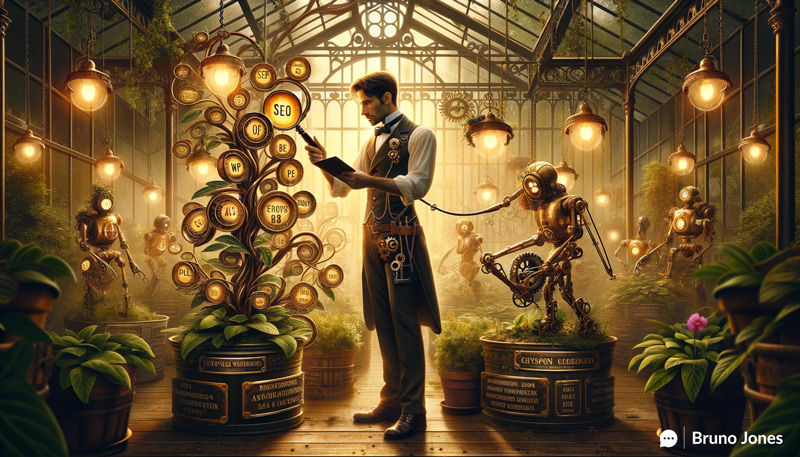 Delve into the steampunk greenhouse of SEO with our Keyword Research tool, where a botanist's precision meets the mechanical ingenuity to cultivate your digital strategy's growth. Discover the organic potential of your content through detailed, gear-driven analysis.